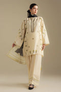 3PC EMBROIDERED DHANAK SUIT AY-1011